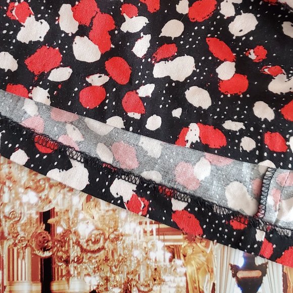 Louche Polka Dot Mini Skirt with Striped Bow - Picture 6 of 9